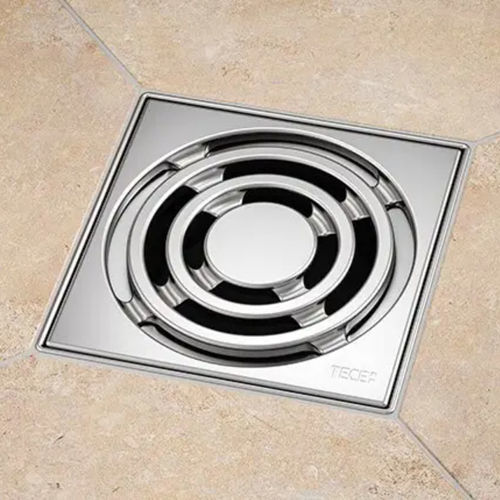 Сливной сифон из нержавеющей стали - TECEdrainpoint S - TECE Italia - для ванной комнаты / с решеткой / по индивидуальному заказу