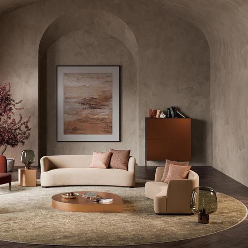 Дизайнерский диван - GRAND FOLIE - Mazzoli Design - для гостиной / из кожи / из пенополиуретана