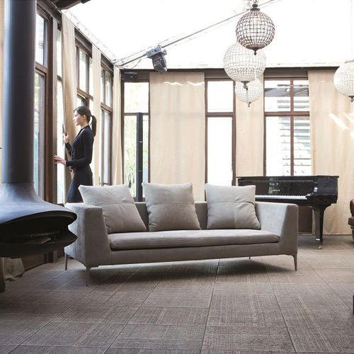 Современный диван - PRIVILEGE - Mazzoli Design - угловой / для гостиной / из ткани