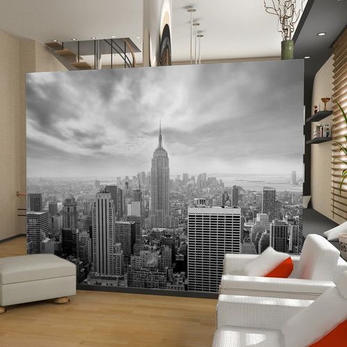 Современный обои - VILLE NEW YORK - AQUILIA - DECLIK - панорамный / с рисунком / белый