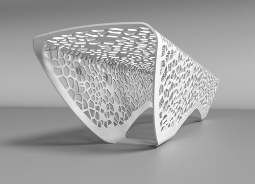 Современная общественная скамейка - OSSO 2 - Factory Street Furniture - из гальванизированной стали / из нержавеющей стали / для аэропорта