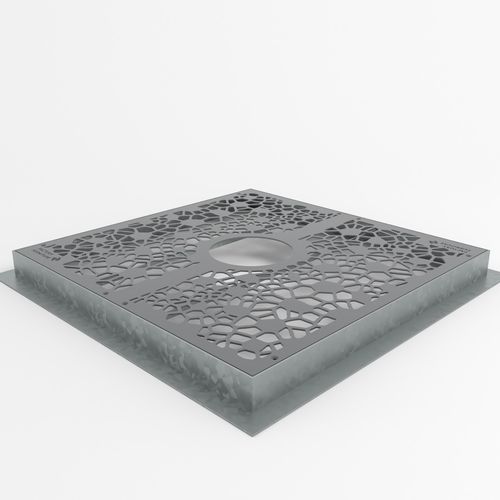 Квадратная решетка для деревьев - OSSO - Factory Street Furniture - из стали / из гальванизированной стали / из кортеновской стали