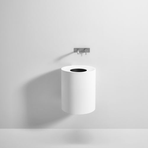 Подвесная раковина - Rexa Design - из Corian® / круглая / без отверстия