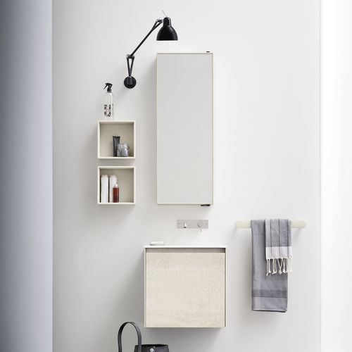Настенное зеркало - GIREVOLE - Rexa Design - современное / прямоугольное / из Corian®