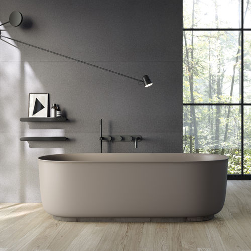 Овальная ванна - HAMMAM - Rexa Design - островная / для жилых зданий / из Corian®