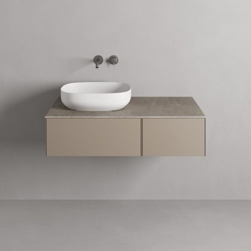Настольная раковина - CONCA - Rexa Design - из керамики / на заказ / прямоугольная