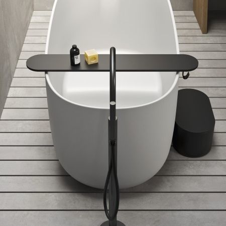 Черный поднос для ванны - UNICO QUADRATO - Rexa Design