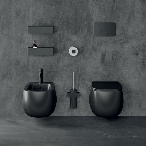 Подвесной унитаз - POT - Rexa Design - из керамики / для бытового использования / овальный