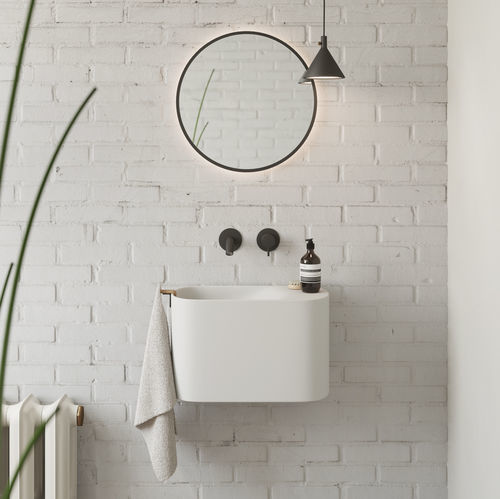 Подвесной умывальник для рук - P'TIT - Rexa Design - овальный / из Solid Surface