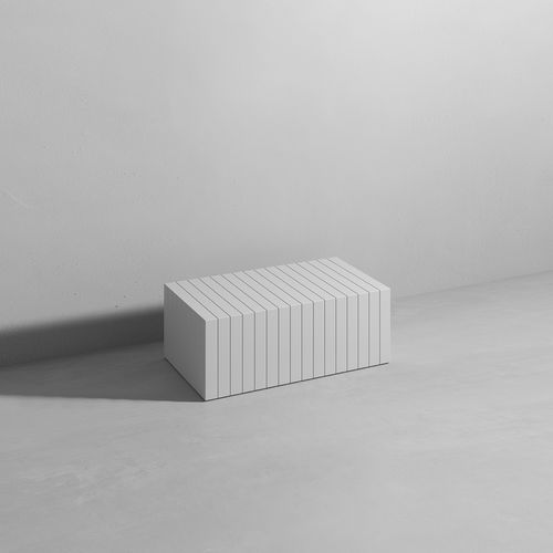Современный журнальный столик - Rexa Design - из Corian® / с основанием из Corian® / прямоугольный