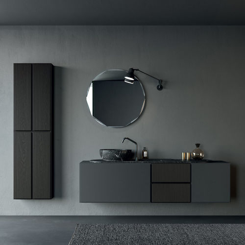 Подвесная тумба под умывальник - Rexa Design - напольная / из дерева / из глины