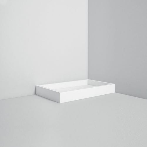 Прямоугольный душевой поддон - High - Rexa Design - напольный / из Corian® / по индивидуальному заказу