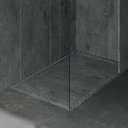 Прямоугольный душевой поддон - R1 - Rexa Design - встраиваемый / из Corian® / по индивидуальному заказу