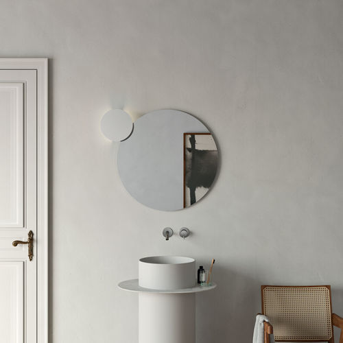 Современный настенный светильник - Spin  - Rexa Design - для интерьера / из Corian® / круглый