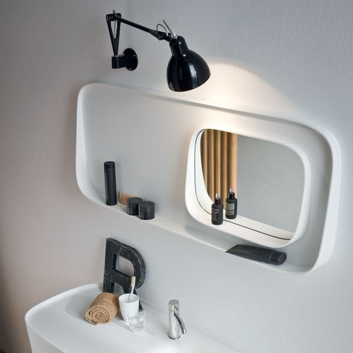 Настенное зеркало - Fonte  - Rexa Design - современное / прямоугольное / из Corian®