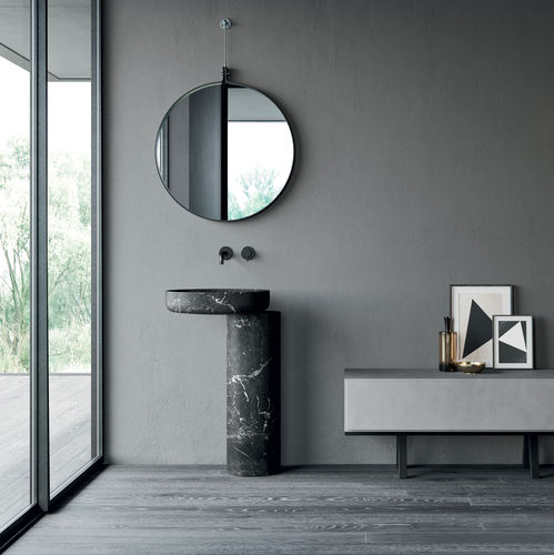 Подвесное зеркало - Hammam - Rexa Design - современное / круглое / из Corian®