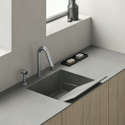 Однорычажный смеситель для раковины - Laundry  - Rexa Design - настольный / из латуни / для ванной комнаты