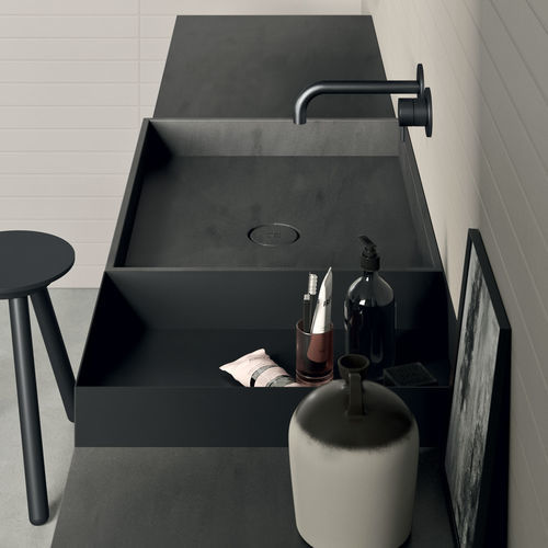 Настольная раковина - EVE - Rexa Design - из Corian® / на заказ / прямоугольная