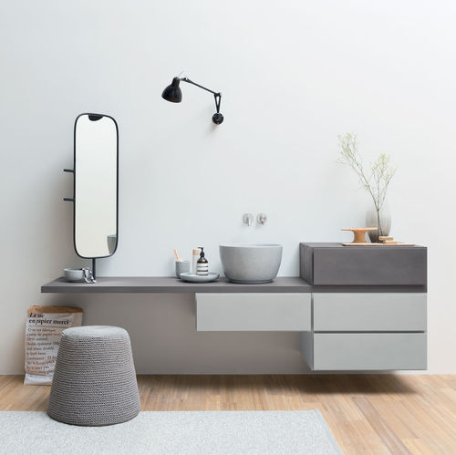Подвесная тумба под умывальник - Esperanto - Rexa Design - из Corian® / современная / без дверцы