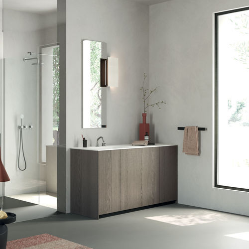 Современный мебель для ванной комнаты - R1 - Rexa Design - для бытового использования / из дерева / лакированный