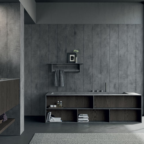 Плитка из Corian® - Parallele - Rexa Design - пазованная / для интерьера / для ванной комнаты
