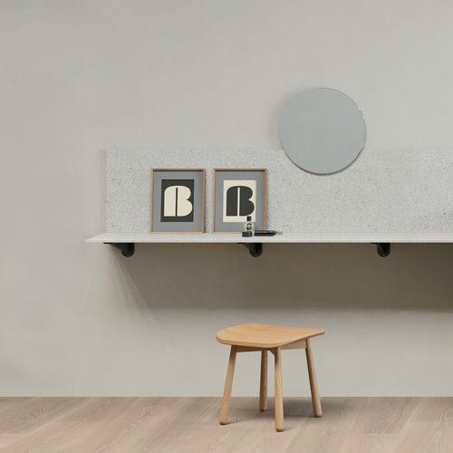 Столешница для раковины из лакированной древесины - MAKE-UP DESK - Rexa Design - из матовой лакированной древесины / из Korakril™ / ecomalta®