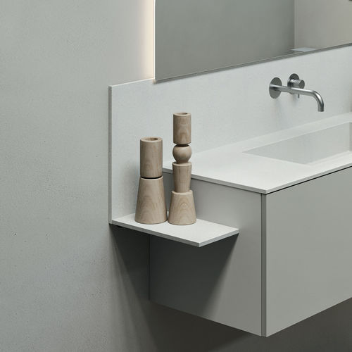 Настенный стеллаж - Interlude backsplash - Rexa Design - современный / из Solid Surface / для ванной комнаты