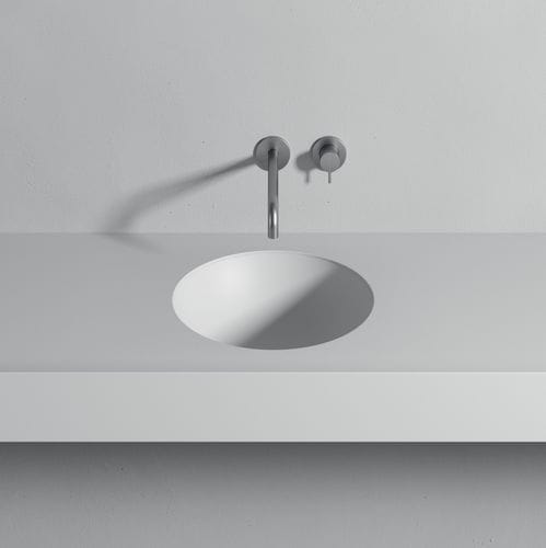 Встроенная раковина - ROTONDO - Rexa Design - из Corian® / со встроенной столешницей / круглая