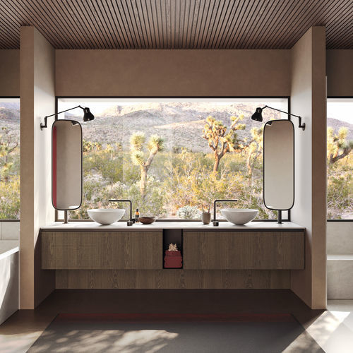 Современная ванная комната - MOODE - Rexa Design - из дерева / из Corian® / из листового металла