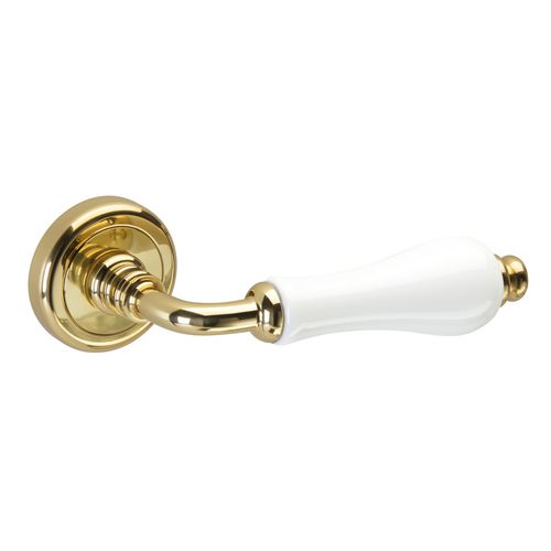 Дверная ручка - 108 BEL.LA - Groël Handle Design - из металла / из фарфора / стилизованная