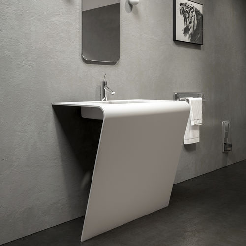 Столешница для раковины из Solid Surface - SETTANTA - Componendo - по индивидуальному заказу