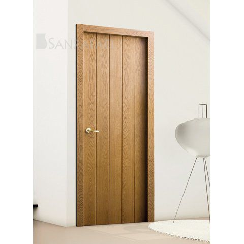 Дверь для интерьера - 8050 - Puertas Sanrafael - из цельной древесины / створчатая / заподлицо