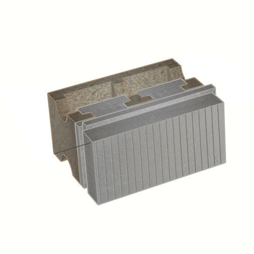 Блок для обшивки из полистирола - B-HI40/12+24	 - FIXOLITE - для стены / для напольной поверхности / изоляционный