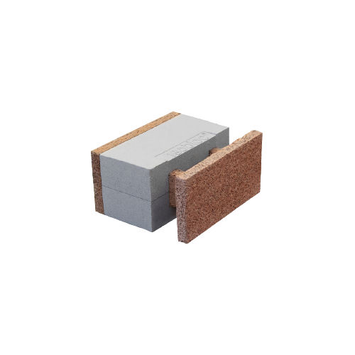 Блок для обшивки из полистирола - HT 43/11+23 - FIXOLITE - из деревобетона / для перегородок / изоляционный