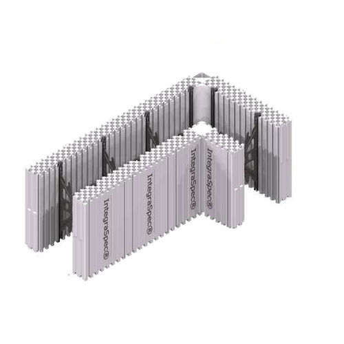Блок для обшивки из полистирола - INTEGRASPEC® 90° - IntegraSpec ICF - для стены / изоляционный / угловой