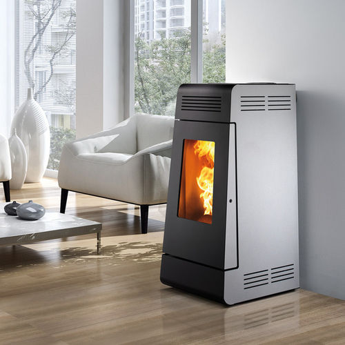 Печь-камин на пеллетах - NEW LINEA XW - Caminetti Montegrappa - 0-5 кВ / 12 кВ / современная