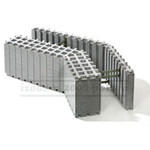 Блок для обшивки из вспененного полистирола - MCF 35 EI/L - izodom 2000 polska - из Néopor® / для стены / изоляционный