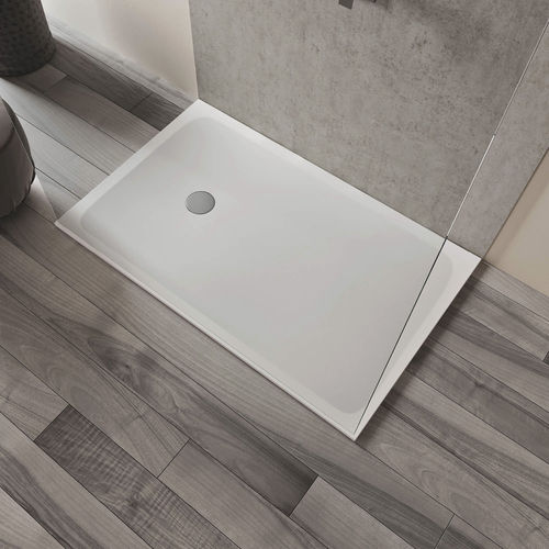 Прямоугольный душевой поддон - SLIM - Relax - напольный / из Solid Surface / противоскользящий