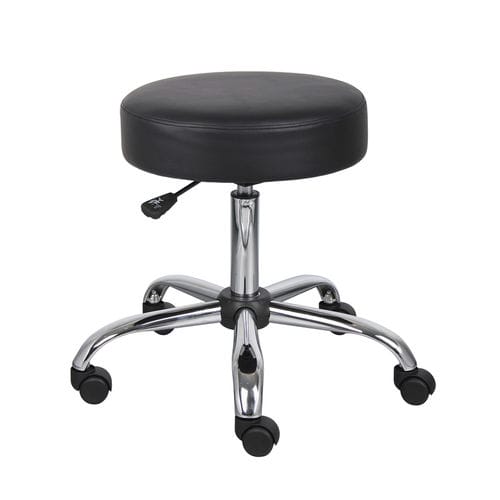 Табурет для работы из кожи - Versa Products - регулируемый / на колесиках / поворотный