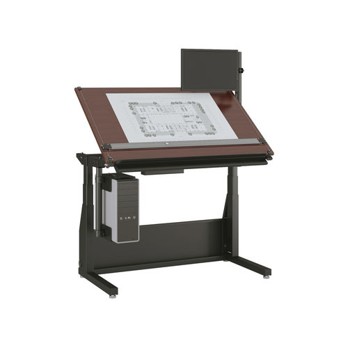 Стол для черчения из дерева - EDISON - Versa Products - из ламината / прямоугольный / регулируемый по высоте