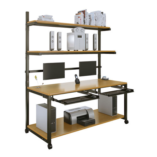 Современный рабочий стол - LAN  - Versa Products - из ламината / из стали / с регулируемой высотой