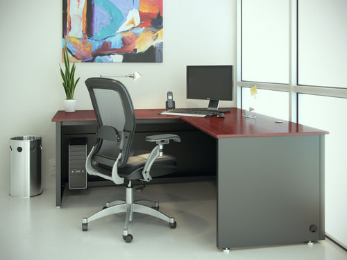 Директорский рабочий стол - L SHAPED - Versa Products - современный / из дерева / из ламината
