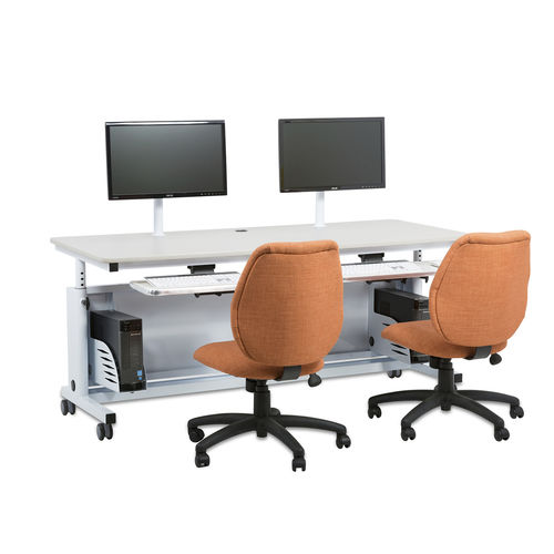 Рабочий стол для офисов открытого типа - DELUXE - Versa Products - напольный / для 2 человек / современный