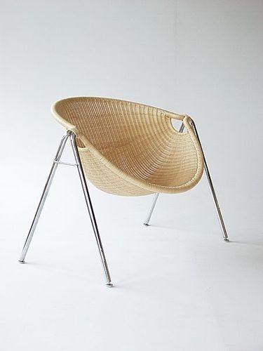 Современный cтул - CL-312 - Yamakawa Rattan Japan Inc. - из ротанга / для бытового использования / без подлокотников
