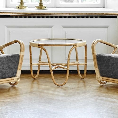 Современный журнальный столик - Charlottenborg  - Sika-Design - из ротанга / из ивы / с основанием из ротанга