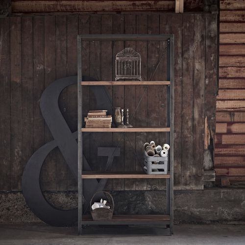 Современный стеллаж - Shelly - Sika-Design - из тикового дерева / из металла / для сада