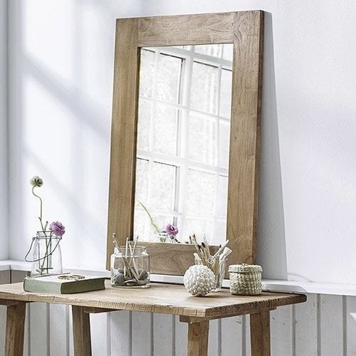 Настенное зеркало - Lucas  - Sika-Design - современное / прямоугольное / из тикового дерева