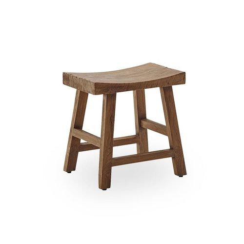 Современный табурет - Charles  - Sika-Design - из тикового дерева / с основанием из древесины / из вторичных материалов