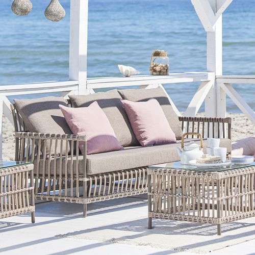 Современный диван - Caroline - Sika-Design - для сада / из ткани / со съемной подушкой