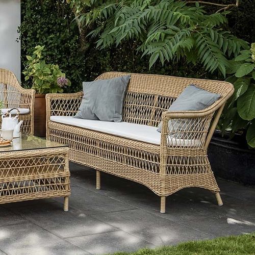 Классический диван - Charlot - Sika-Design - для сада / из ткани / со съемной подушкой